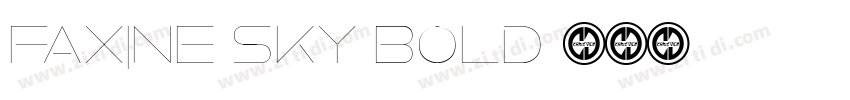 Faxine Sky Bold字体转换